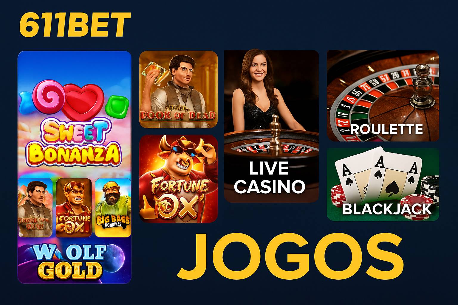 Jogos de cassino online inovadores e emocionantes na 611BET