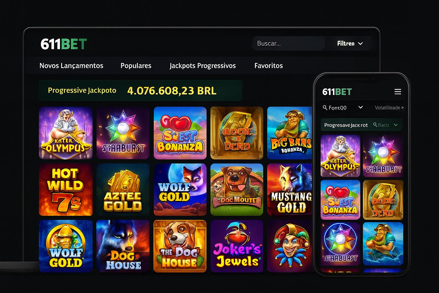 Explore o mundo das slot machines no 611BET Casino